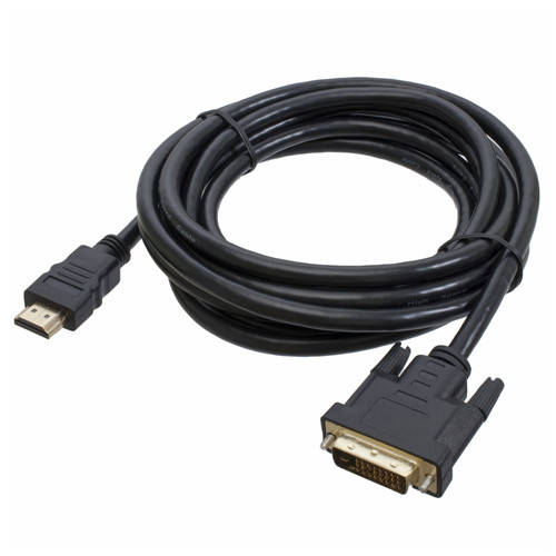 

Кабель DVI-D (24+1) - HDMI 1.8м позолоченный грубый