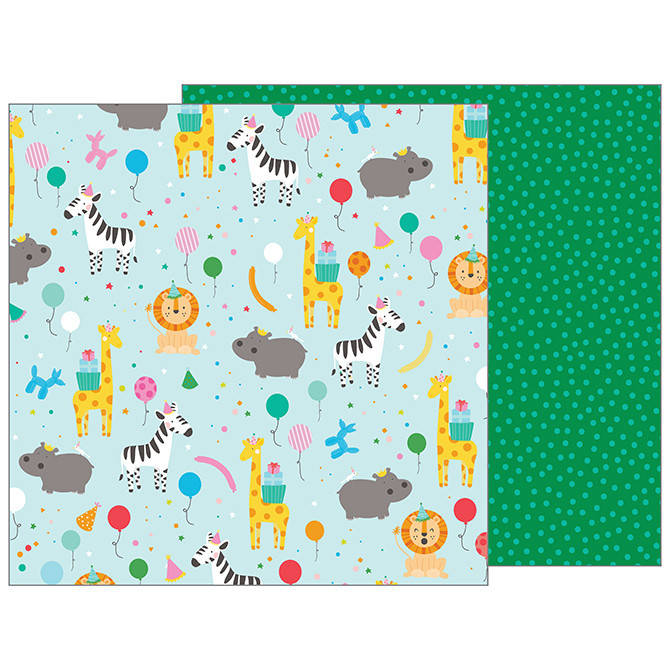 

Папір двосторонній - Party Animal - Happy Hooray - Pebbles - 30x30