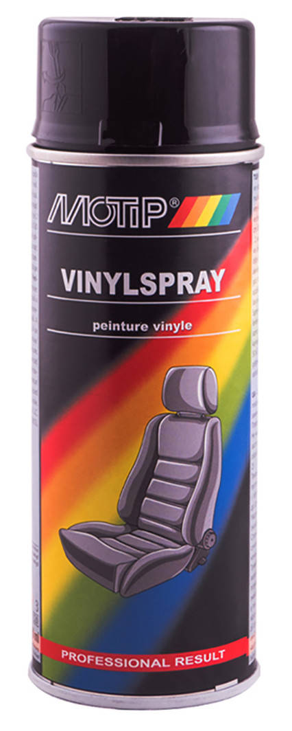 

Краска для кожи черная глянцевая Motip Vinylspray (аэрозоль 400мл.) 04066, Черный