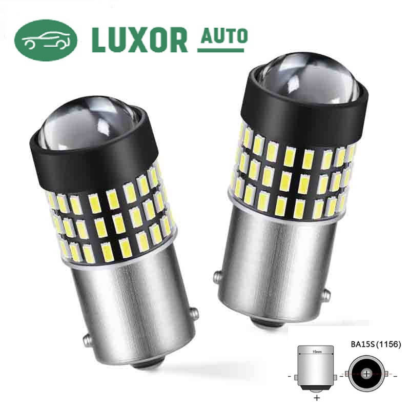 

Мягкий белый LED Авто лампы задний ход, стоп, 1156 (P21W,BA15S) 78SMD с линзой 12-24В, 21Вт 600LM Canbus