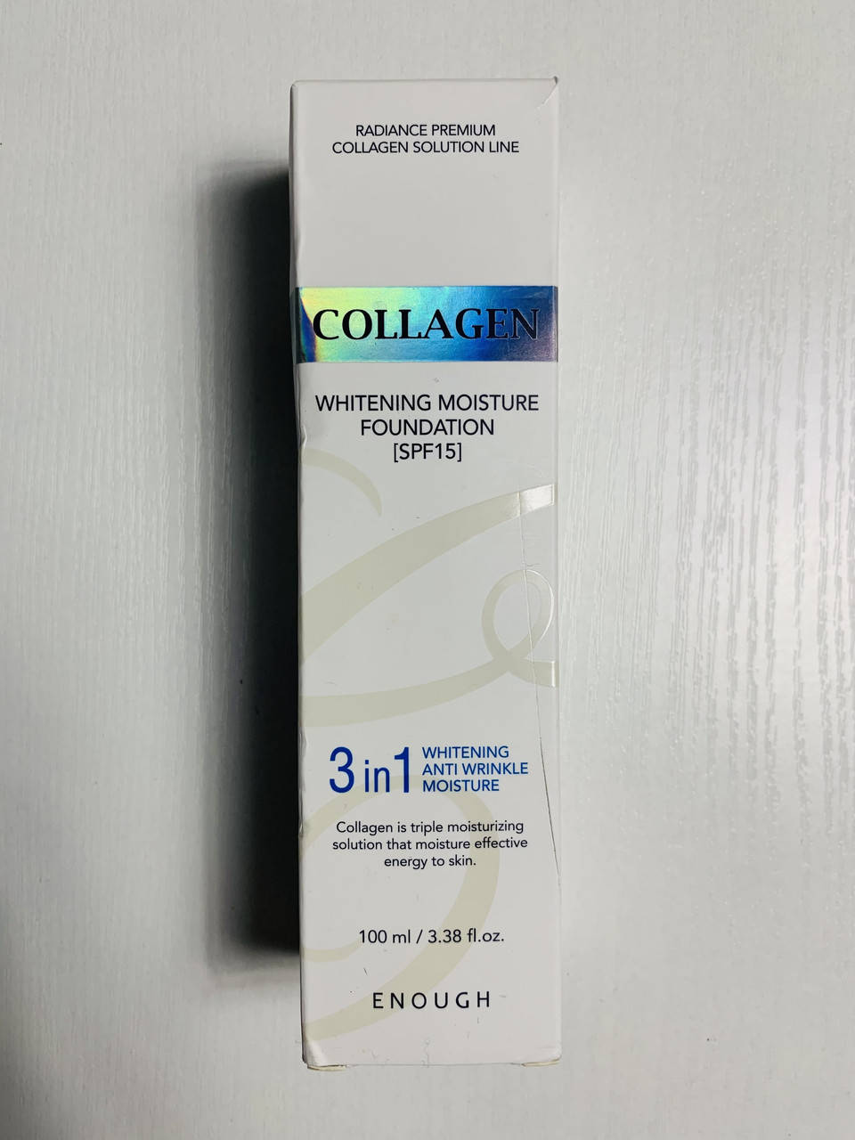 

Тональний крем 3в1 Enough 3in1 Collagen Whitening Moisture Foundation SPF 15 100мл