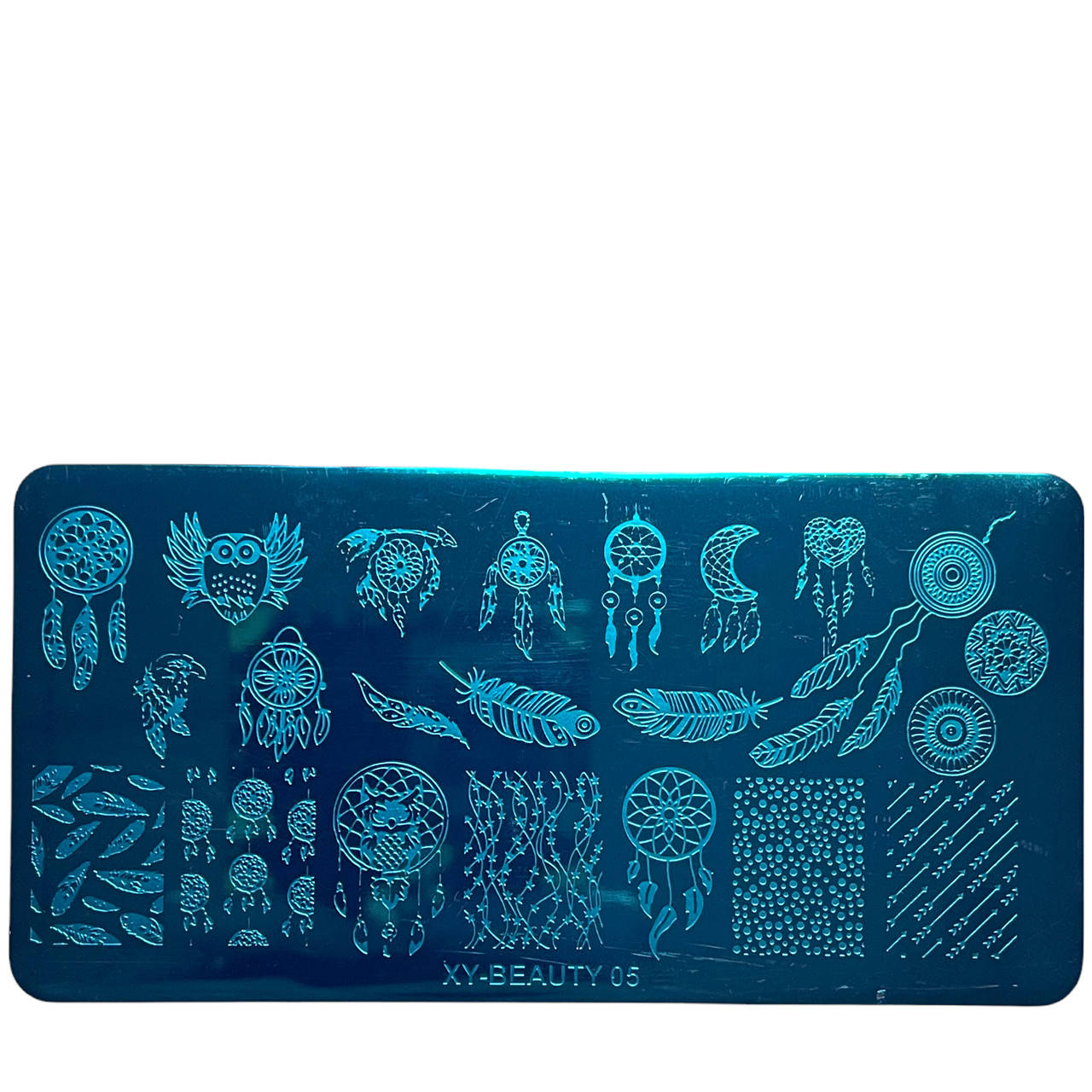 

Диск для стемпинга металлический, маленький (12 см * 6 см) XY-BEAUTY-05 (86), Разные цвета