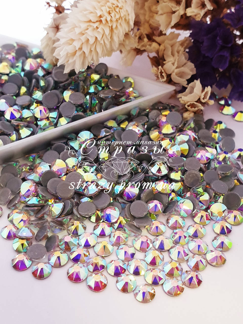 

Термо стразы ss20 Crystal AB, Xirius 8+8, 1440шт. (5.0мм) "Crystal Premium"