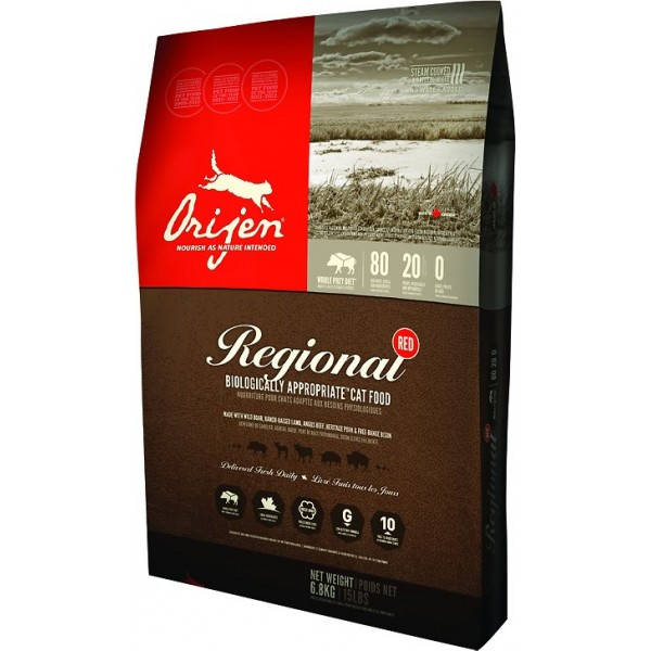 

Корм для котів (Оріджен) Orijen Regional Red 5,4 кг - для кішок на всіх стадіях життя