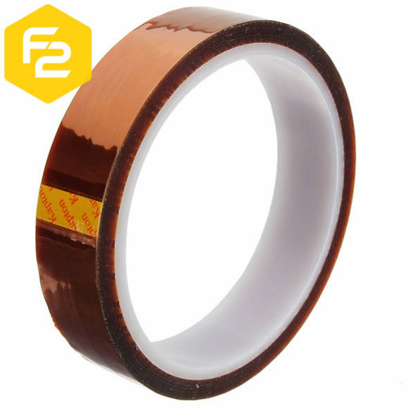 

20мм, 33м - Термостойкий скотч Kapton, каптоновая лента на клейкой основе.
