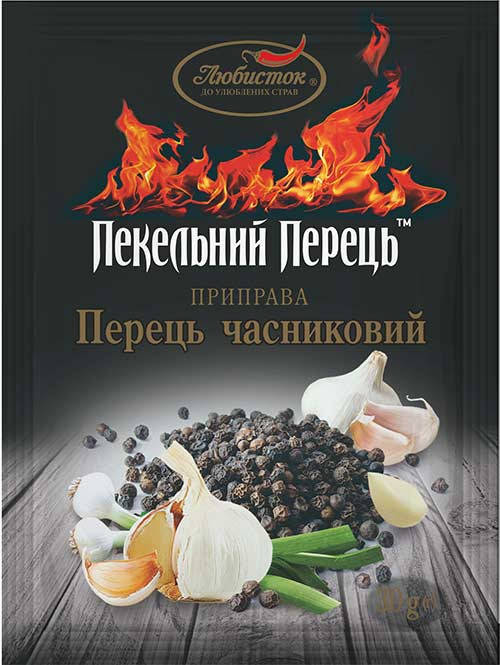 

"ПЕКЕЛЬНИЙ ПЕРЕЦЬ" Перець часниковий "Любисток" 30г (1*5/50)
