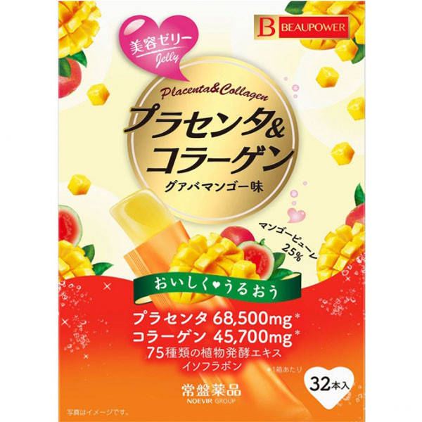 

Коллаген с плацентой желе со вкусом манго BEAUPOWER Placenta & Collagen