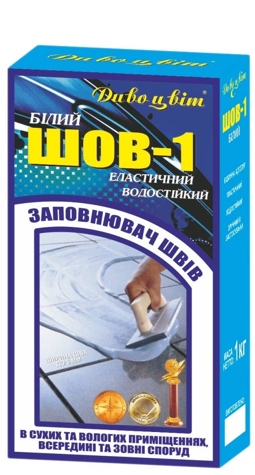 

Затирка для швов «Шов - 1» Сухая строительная смесь 1 кг