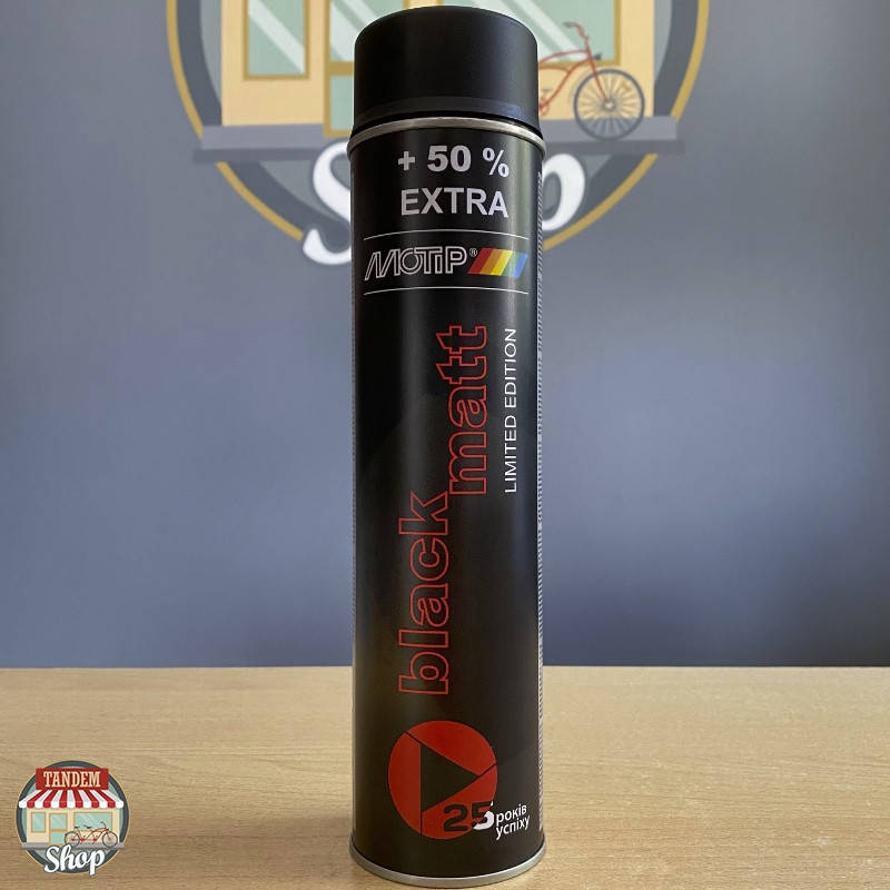 

Краска (эмаль) акриловая универсальная Motip Special Edition, 600 мл Аэрозоль Черный мат