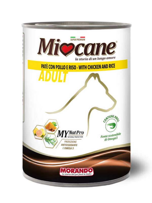 

Консервы для собак Morando MioCane, с курицей и рисом 400 g
