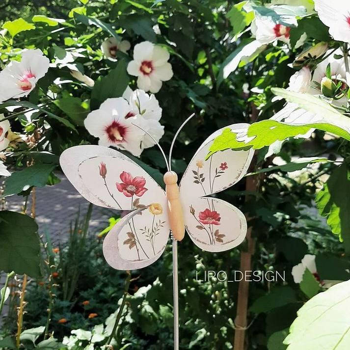 

Украшения для сада "Бабочка" (108 см, белый)