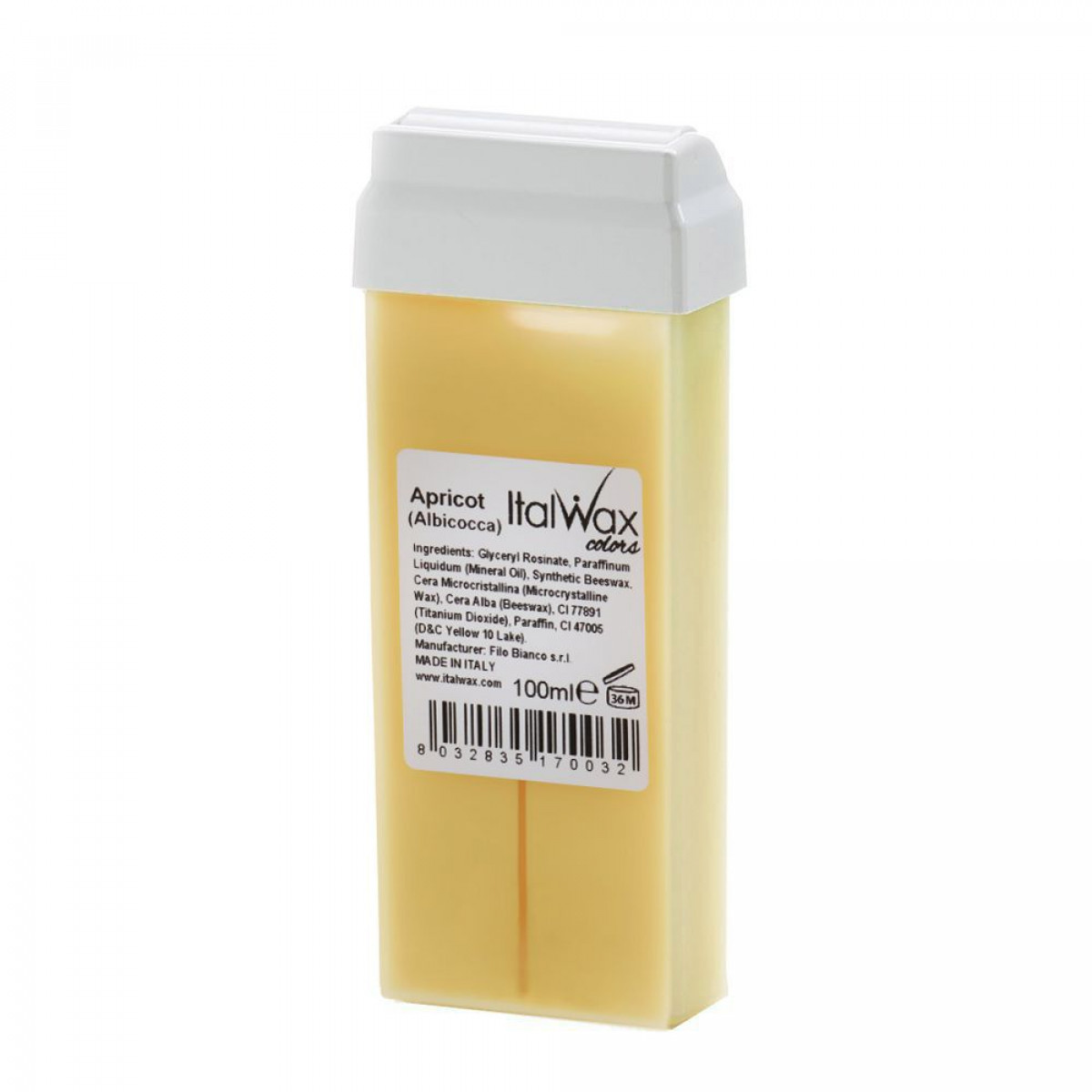 

Воск ItalWax, в картридже 100мл, абрикос, Желтый