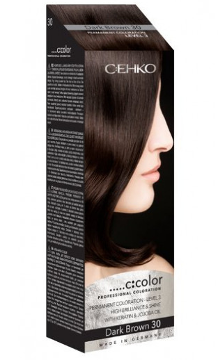 

Крем-краска для волос C:color C:ehko 30 (Темный шатен)