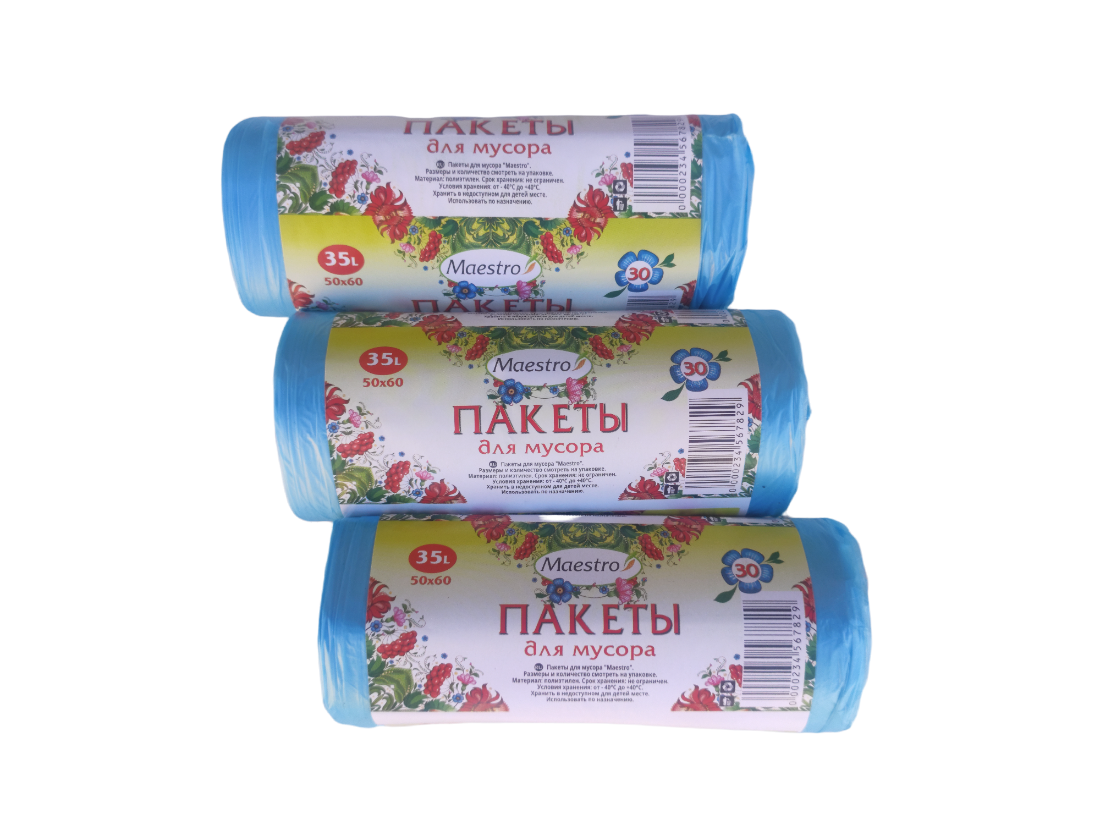 

Мусорные пакеты (30 шт/уп)