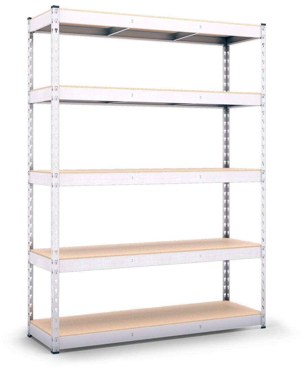 

240х160х40, Стеллаж 5 полок ДСП 300 кг на полку полочный оцинкованный металлический на склад гараж подвал