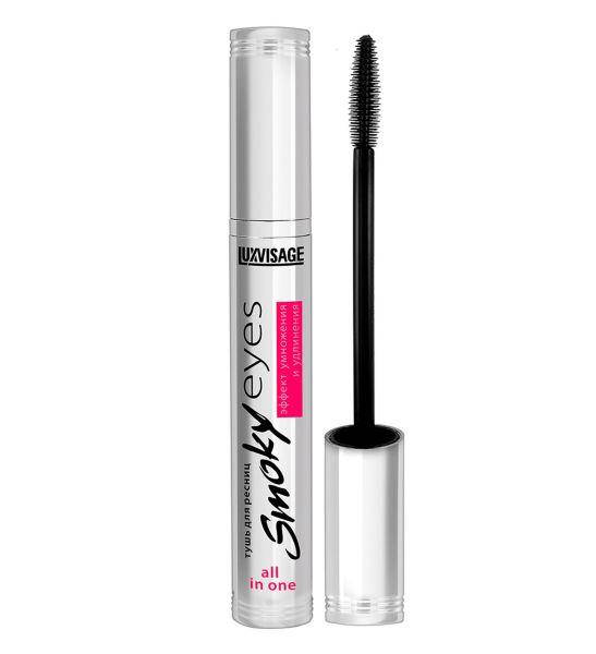 

Тушь для ресниц Luxvisage Smoky Eyes с эффектом умножения и удлинения, Черный