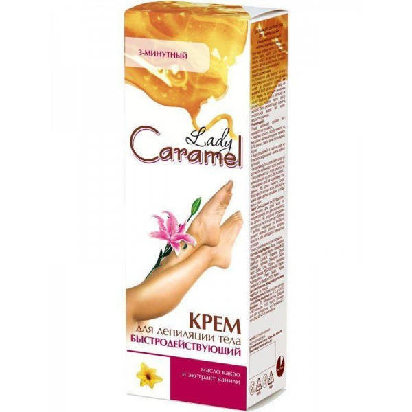 

Крем для депиляции 3-минутный быстродействующий 100мл Lady Caramel