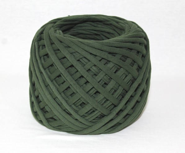 

Пряжа трикотажная темно зелёная толстая(5-8 мм) АСПЕКТ, Бирюзовый