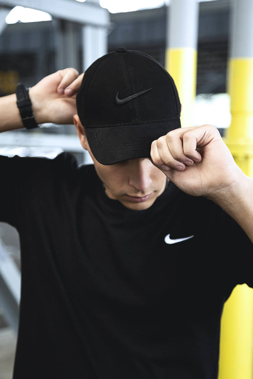 

Кепка Nike мужская | женская найк черная черное лого, Черный