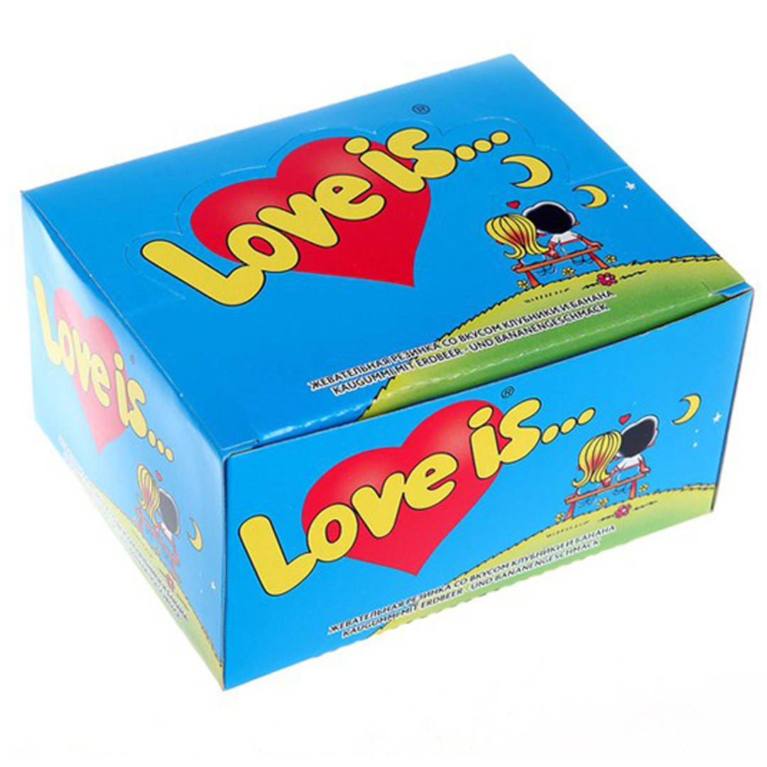

Жвачки "Love is..." банан-клубника