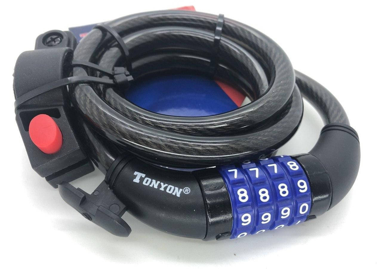 

Замок велосипедный Tonyon TY-523 (12x1500) Кодовый
