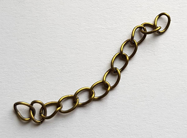 

Цепочка-удлинитель, 40 мм, бронза, 5 шт
