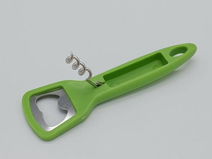 

Открывалка для бутылок со штопором пластиковая Штопор открывашка L 14 cm