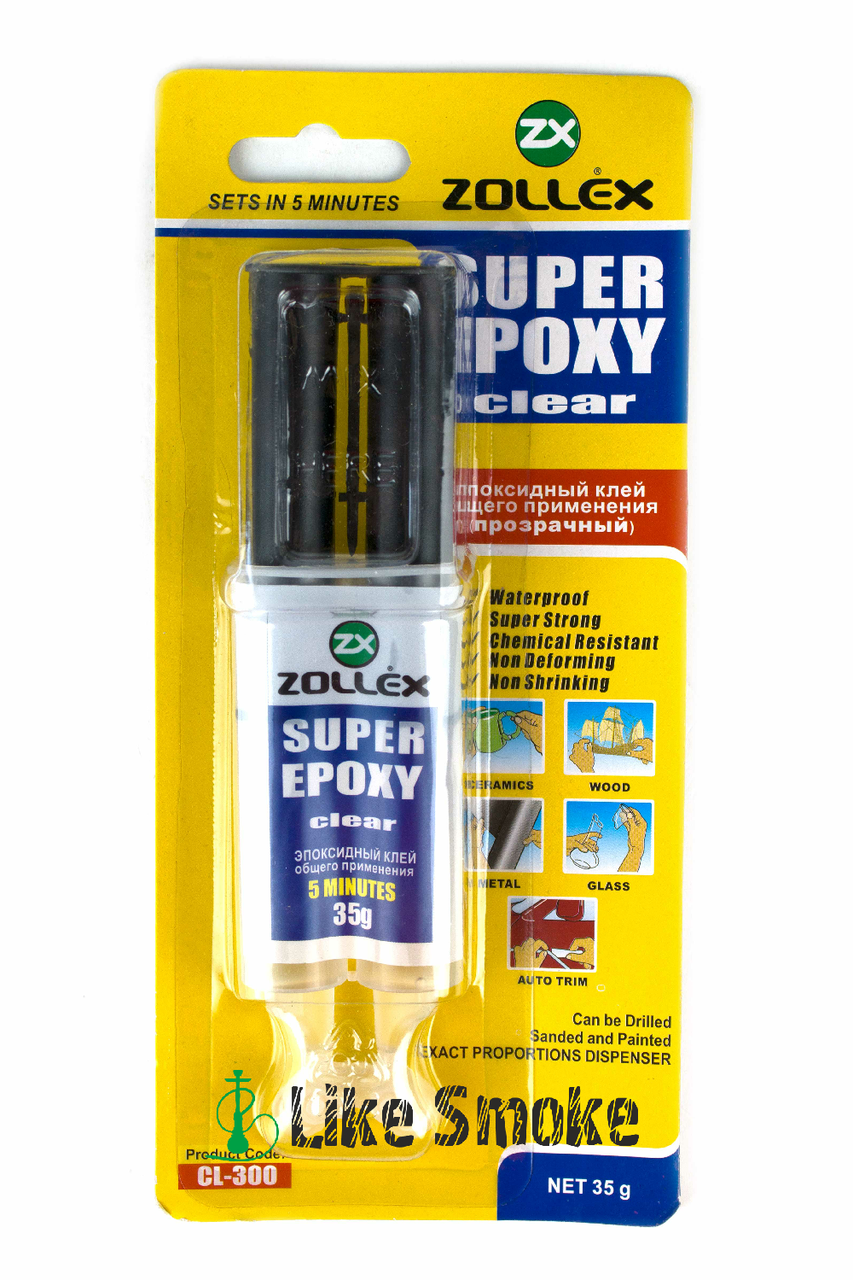 

Клей эпоксидный Zollex Super Epoxy Clear
