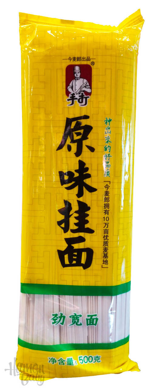 

Лапша Удон плоская 3 мм (Udon), 500 г, ТМ Jinmaylang, Китай