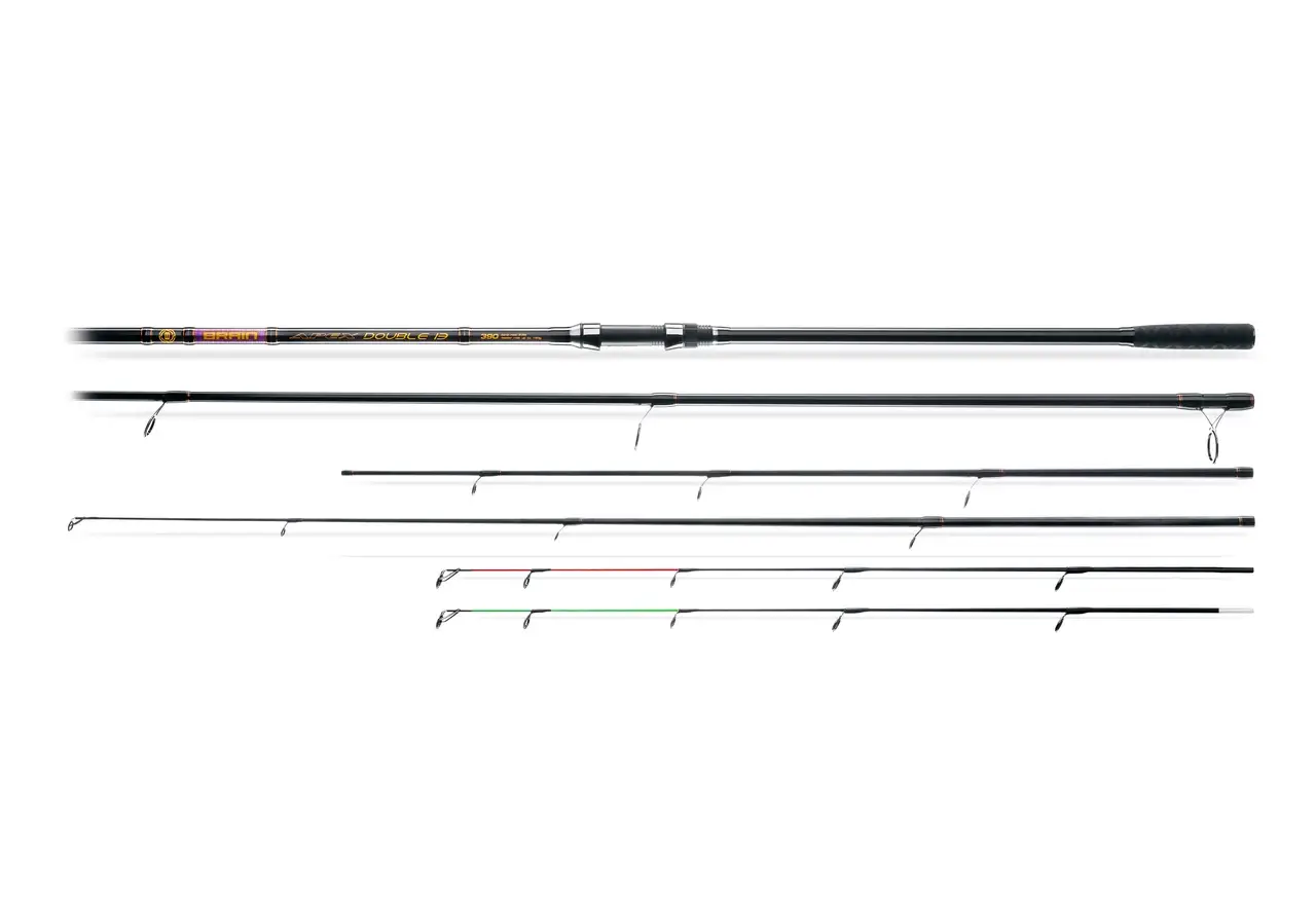 

Удилище Brain Apex Double 3.60m 3.5lbs/max 150g, Черный