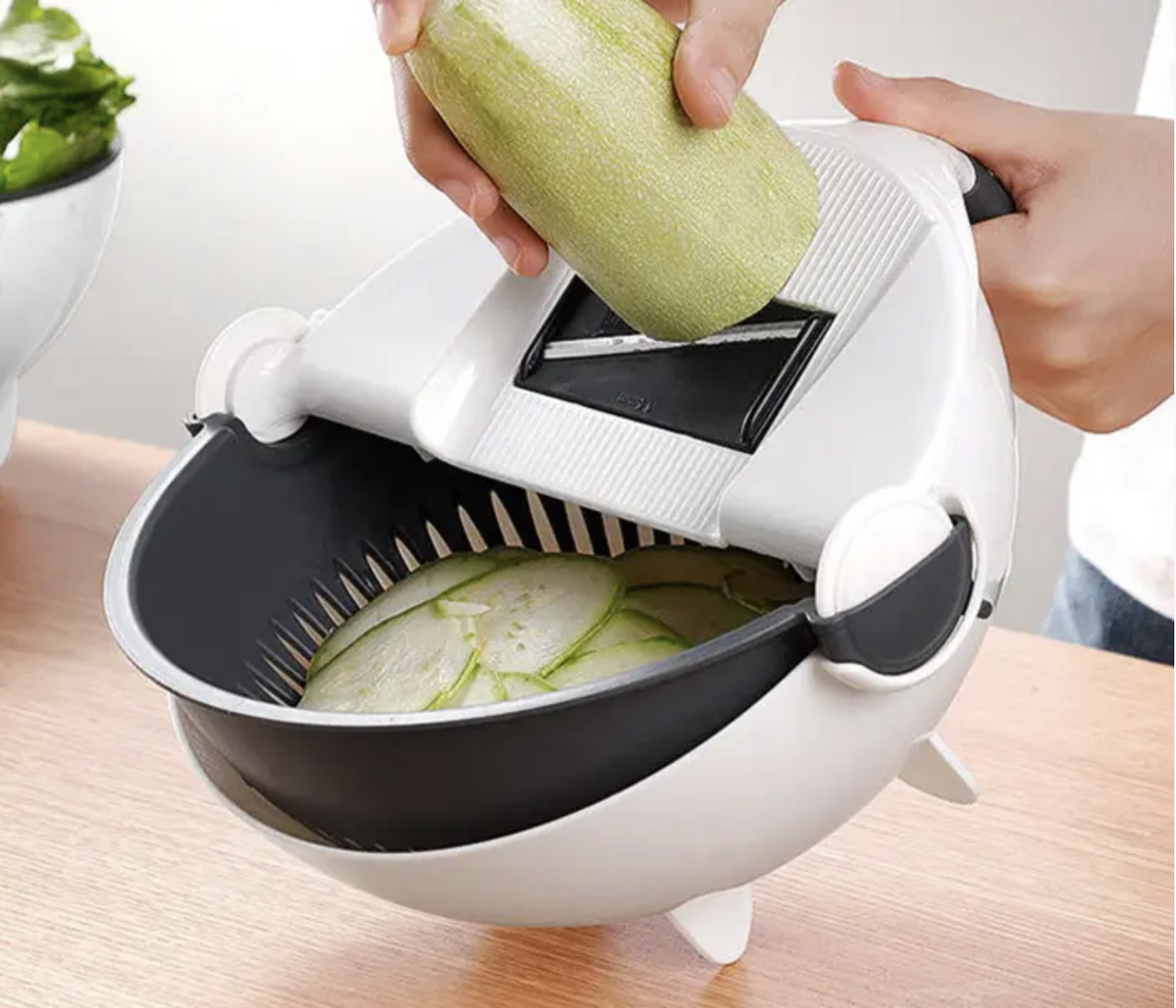 

Многофункциональная терка-овощерезка с контейнером Basket Vegetable Cutter, ручная овощерезка для дома petryk