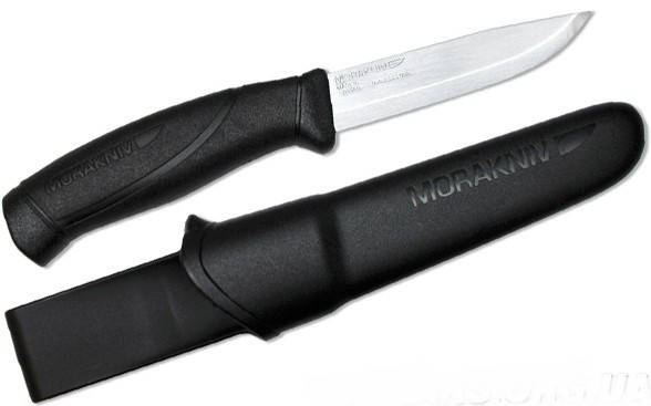 

Туристический Нож с чехлом Morakniv (Мора) "Companion" Black (12141) Нержавеющая сталь, Черный