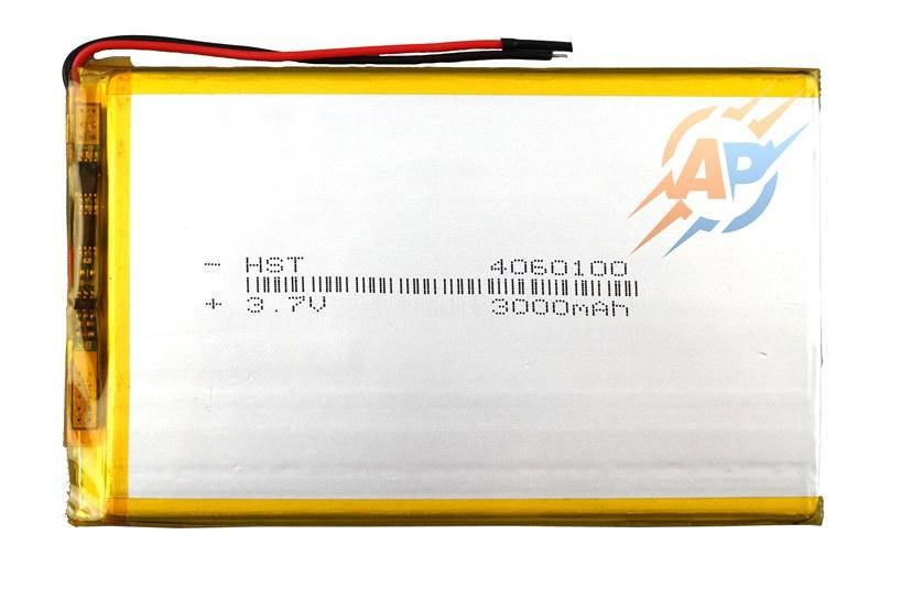 

Аккумулятор 3000mAh 3.7v 4060100 для планшетов и электронных книг