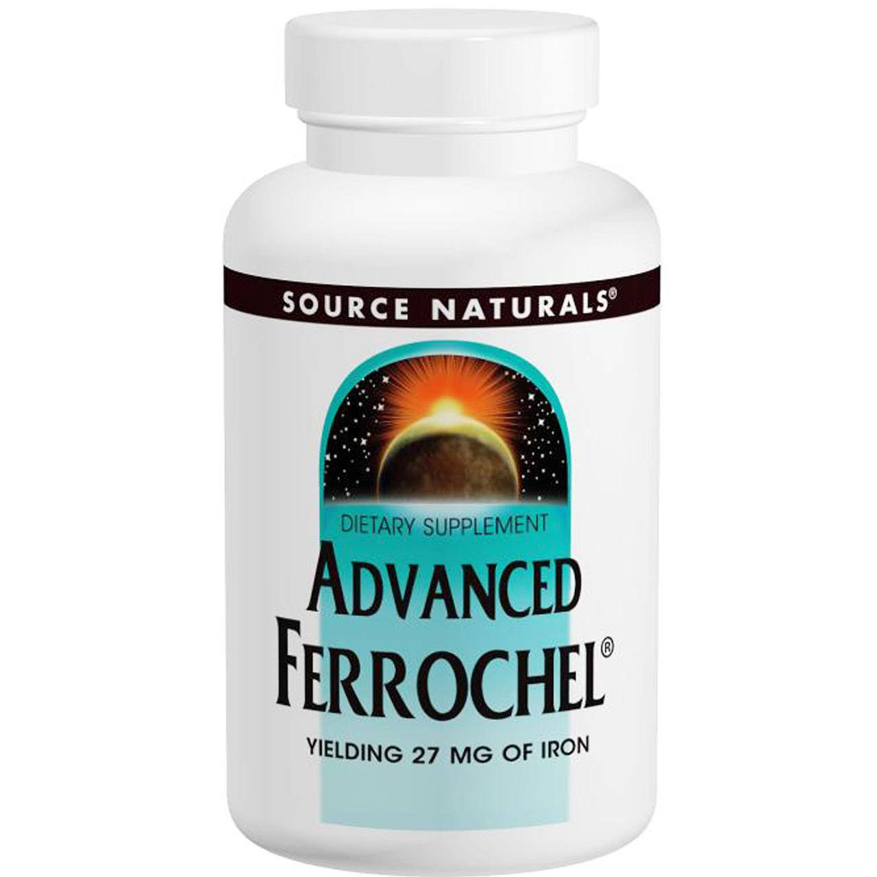 

Source Naturals, Advanced Ferrochel, 180 шт., официальный сайт, SNS-01456