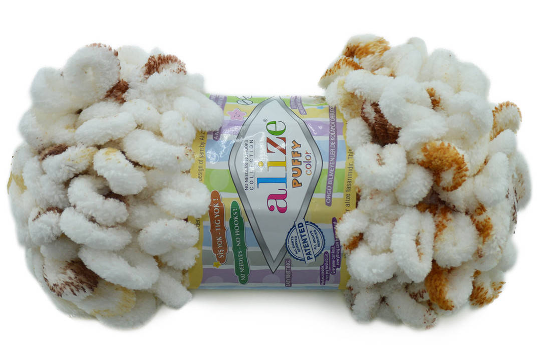 

Alize Puffy Color, №7502, Секционное крашение