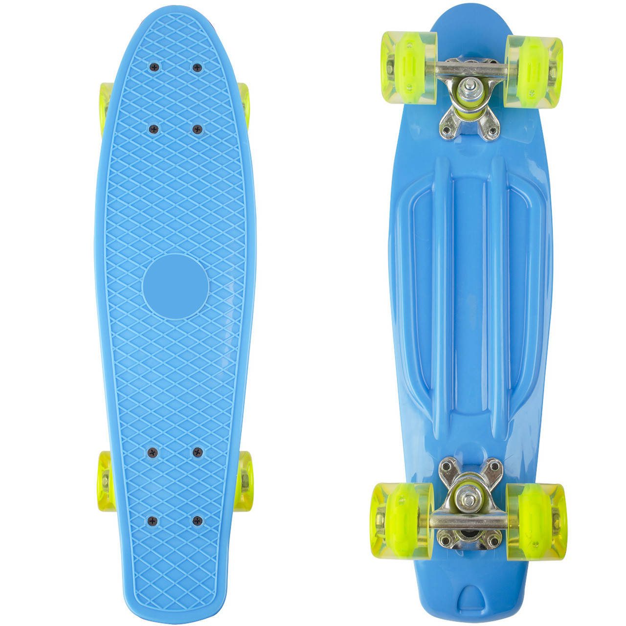 

Голубой пенни борд с светящимися колесами Penny Board 22