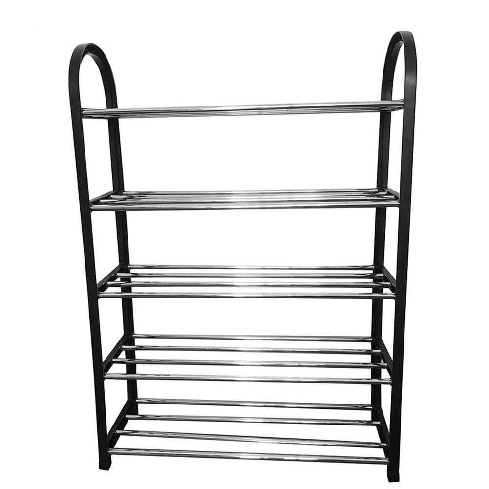 

Полка для обуви 82 x 50 x 19 см черная, Черный