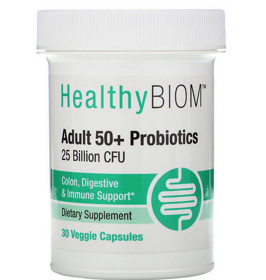 

HealthyBiom Пробиотики для людей старше 50 лет 25 млрд 30 растительных капсул