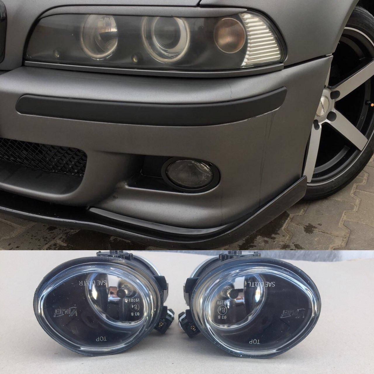 

Бмв е39 туманки в м бампер ПТФ, Белый