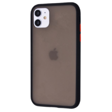 

Противоударный матовый чехол для iPhone 11 Черный