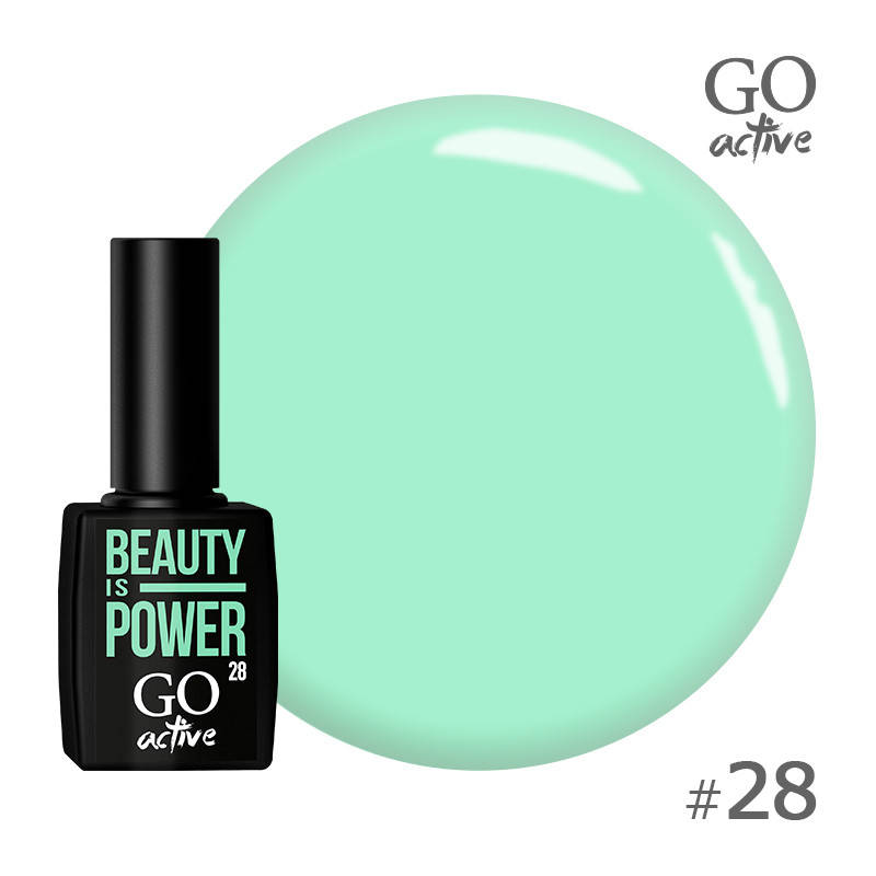 

Гель-лак для нігтів Go Active Beauty is Power світлий ментоловий 10 мл №28
