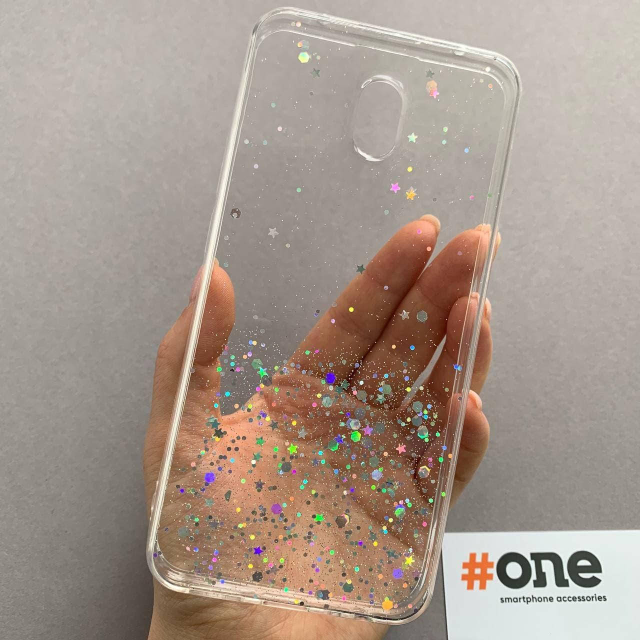 

Чехол для Xiaomi Redmi 8A накладка блестящая со звездочками чехол на телефон сяоми редми 8а прозрачный R5U