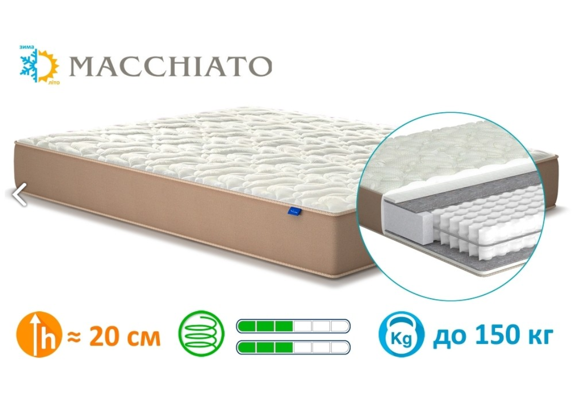 

Матрас ортопедический Macchiato / Маккиато ТМ MATROLUXE 120*200