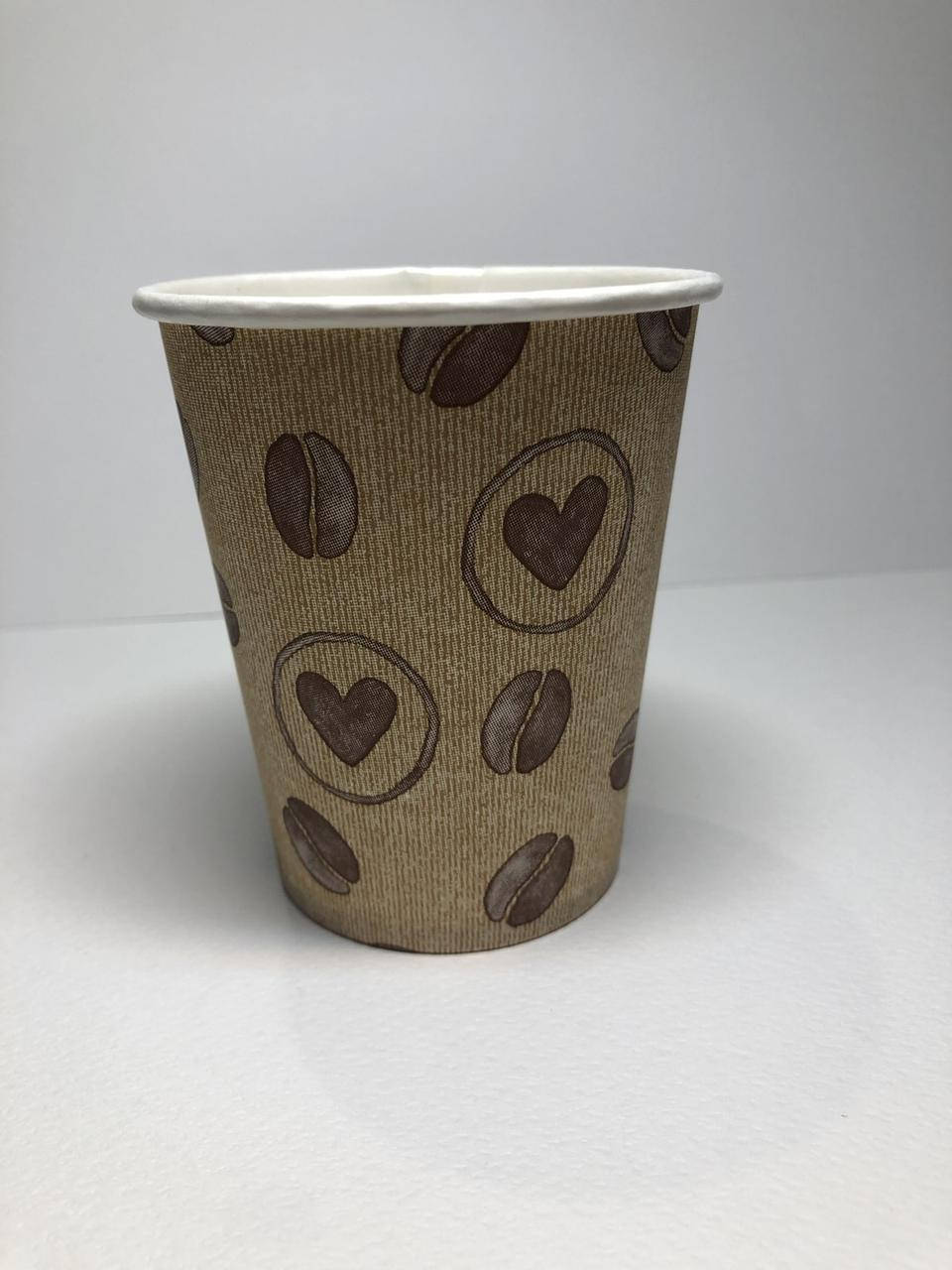 

Стаканчик бумажный, "Love coffee", 250 мл (50 штук рукав). Ящик 1750 штукСумма мин. заказа 500 гр, Коричневый