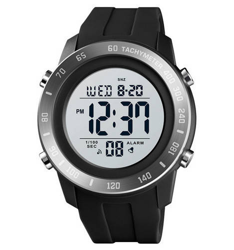 

Водонепроницаемые часы мужские наручные с подсветкой Skmei 1524 Black-Silver-Gray