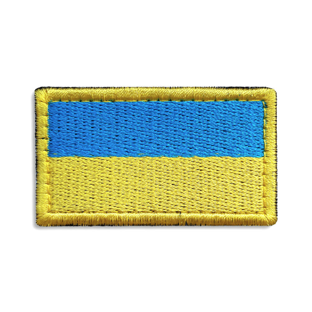 

Шеврон на липучке Флаг Украины 3х5 см