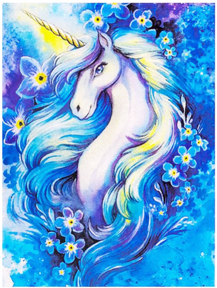 

Картина по номерам и алмазная мозаика Единорог 3D 2 в 1 мозаика и раскраска на подрамнике 40х50 см CY2312