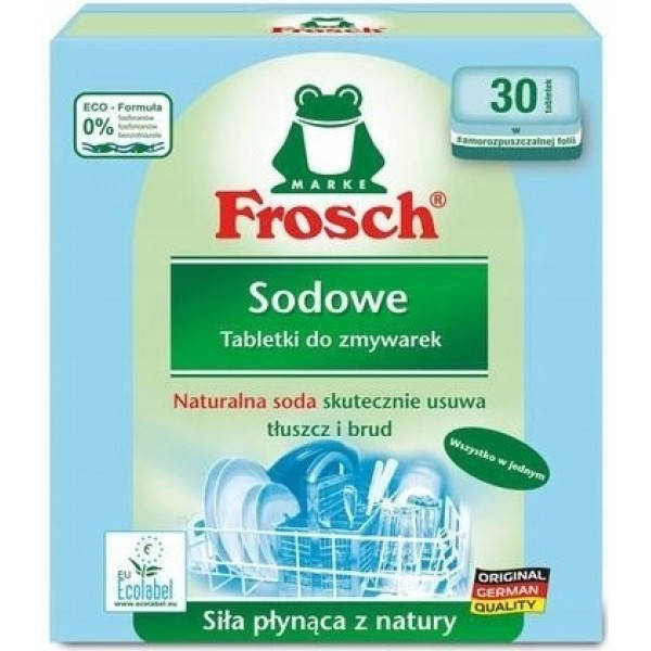 

Таблетки для мытья посуды в посудомоечных машинах Frosch Сода, 30 шт