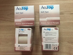 

Кинезио тейп AcuTop Soft (белый), 5см*5м