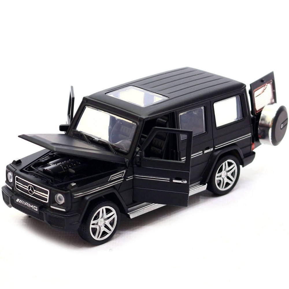 

Машинка Металлическая Mercedes-Benz G65 AMG Матовый, Черный
